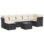 Set de sofás de jardín y cojines 8 piezas ratán sintético negro de , Conjuntos de jardín - Ref: Foro24-3325312, Precio: 468,6...