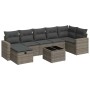 Set de sofás de jardín y cojines 8 piezas ratán sintético gris de , Conjuntos de jardín - Ref: Foro24-3325416, Precio: 498,93...