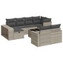 Set de sofás de jardín 11 pzas y cojines ratán sintético gris de , Conjuntos de jardín - Ref: Foro24-3326076, Precio: 679,12 ...