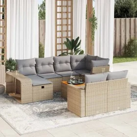 Set de sofás de jardín 11pzas con cojines ratán sintético beige de , Conjuntos de jardín - Ref: Foro24-3326083, Precio: 634,1...