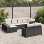 Set de sofás de jardín y cojines 10 pzas ratán sintético negro de , Conjuntos de jardín - Ref: Foro24-3326060, Precio: 536,89...