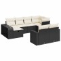 Set de sofás de jardín y cojines 10 pzas ratán sintético negro de , Conjuntos de jardín - Ref: Foro24-3326060, Precio: 536,89...