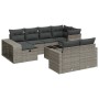 Set de sofás de jardín 11 pzas y cojines ratán sintético gris de , Conjuntos de jardín - Ref: Foro24-3326074, Precio: 620,34 ...