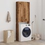 Armario de lavadora madera envejecida 64x25,5x190 cm de , Accesorios para lavadoras y secadoras - Ref: Foro24-856646, Precio:...