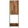 Armario de lavadora madera envejecida 64x25,5x190 cm de , Accesorios para lavadoras y secadoras - Ref: Foro24-856646, Precio:...