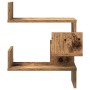 Estantería de pared de esquina madera envejecida 40x40x49,5 cm de , Estantes y estanterías - Ref: Foro24-856606, Precio: 25,7...