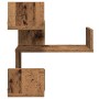 Estantería de pared de esquina madera envejecida 40x40x49,5 cm de , Estantes y estanterías - Ref: Foro24-856606, Precio: 25,7...