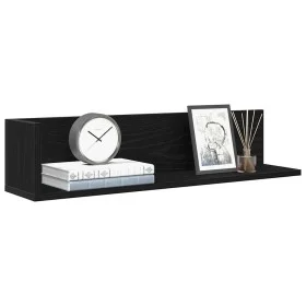 Estantes de pared 2 uds madera ingeniería negro 75x16,5x16,5 cm de , Estantes y estanterías - Ref: Foro24-860032, Precio: 30,...