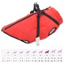 Abrigo para perro con arnés impermeable reflectante 4XL rojo de , Ropa para perros - Ref: Foro24-4019889, Precio: 23,98 €, De...