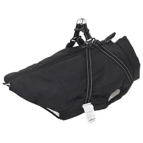 Abrigo para perro con arnés impermeable reflectante 6XL negro de , Ropa para perros - Ref: Foro24-4019648, Precio: 29,44 €, D...