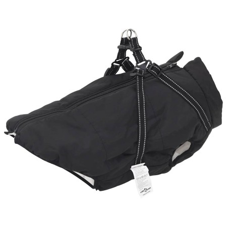 Abrigo para perro con arnés impermeable reflectante 6XL negro de , Ropa para perros - Ref: Foro24-4019648, Precio: 29,44 €, D...