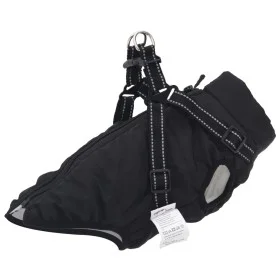 Abrigo para perro con arnés impermeable reflectante S negro de , Ropa para perros - Ref: Foro24-4019907, Precio: 19,12 €, Des...