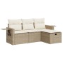 Juego de sofás jardín con cojines 4 pzas ratán sintético beige de , Conjuntos de jardín - Ref: Foro24-3325454, Precio: 325,84...