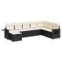 Set de sofás de jardín y cojines 8 piezas ratán sintético negro de , Conjuntos de jardín - Ref: Foro24-3325532, Precio: 480,6...
