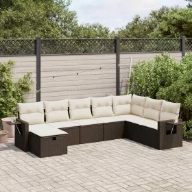 Set sofás de jardín 8 piezas y cojines ratán sintético marrón de , Conjuntos de jardín - Ref: Foro24-3325539, Precio: 500,78 ...