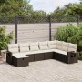 Set sofás de jardín 8 piezas y cojines ratán sintético marrón de , Conjuntos de jardín - Ref: Foro24-3325539, Precio: 507,46 ...