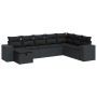 Set de sofás de jardín y cojines 8 piezas ratán sintético negro de , Conjuntos de jardín - Ref: Foro24-3325731, Precio: 530,2...