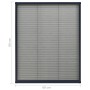 Mosquitera plisada de ventanas aluminio gris antracita 60x80cm de vidaXL, Mosquiteras para ventanas - Ref: Foro24-148663, Pre...