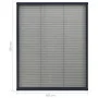 Mosquitera plisada de ventanas aluminio gris antracita 60x80cm de vidaXL, Mosquiteras para ventanas - Ref: Foro24-148663, Pre...