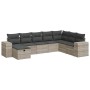 Set de sofás de jardín 8 pzas y cojines ratán sintético gris de , Conjuntos de jardín - Ref: Foro24-3325738, Precio: 549,15 €...