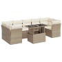Set de sofás de jardín y cojines 8 piezas ratán sintético beige de , Conjuntos de jardín - Ref: Foro24-3326119, Precio: 576,8...