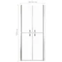 Puerta de ducha transparente ESG 91x190 cm de vidaXL, Puertas de ducha - Ref: Foro24-148782, Precio: 185,00 €, Descuento: %