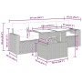 Set de muebles de jardín 5 pzas y cojines ratán sintético negro de , Conjuntos de jardín - Ref: Foro24-3326237, Precio: 348,9...