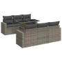 Set de sofás de jardín 7 pzas con cojines ratán sintético gris de , Conjuntos de jardín - Ref: Foro24-3326261, Precio: 516,45...