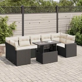 Set de sofás de jardín y cojines 8 piezas ratán sintético negro de , Conjuntos de jardín - Ref: Foro24-3326277, Precio: 537,8...