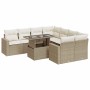Set de sofás de jardín con cojines 9 pzas ratán sintético beige de , Conjuntos de jardín - Ref: Foro24-3326289, Precio: 706,2...