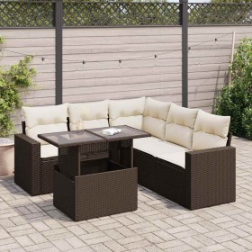 Set sofás de jardín 6 piezas y cojines ratán sintético marrón de , Conjuntos de jardín - Ref: Foro24-3326324, Precio: 465,52 ...