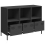 Aparador de acero laminado en frío negro 101,5x39x73,5 cm de , Aparadores - Ref: Foro24-851364, Precio: 161,87 €, Descuento: %