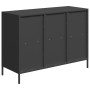 Aparador de acero laminado en frío negro 101,5x39x73,5 cm de , Aparadores - Ref: Foro24-851364, Precio: 161,87 €, Descuento: %