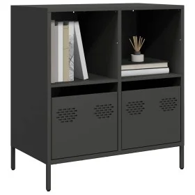 Aparador de acero laminado en frío negro 68x39x73,5 cm de , Aparadores - Ref: Foro24-851358, Precio: 82,80 €, Descuento: %