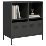 Aparador de acero laminado en frío negro 68x39x73,5 cm de , Aparadores - Ref: Foro24-851358, Precio: 83,57 €, Descuento: %