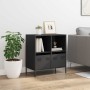 Aparador de acero laminado en frío negro 68x39x73,5 cm de , Aparadores - Ref: Foro24-851358, Precio: 83,57 €, Descuento: %