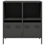Aparador de acero laminado en frío negro 68x39x73,5 cm de , Aparadores - Ref: Foro24-851358, Precio: 83,57 €, Descuento: %