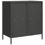 Aparador de acero laminado en frío negro 68x39x73,5 cm de , Aparadores - Ref: Foro24-851358, Precio: 83,57 €, Descuento: %