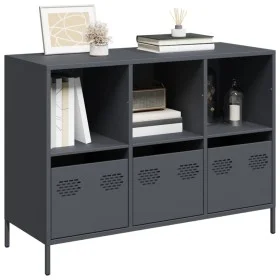 Aparador acero laminado en frío gris antracita 101,5x39x73,5 cm de , Aparadores - Ref: Foro24-851366, Precio: 168,71 €, Descu...