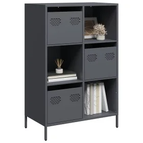 Aparador de acero gris antracita 68x39x103,5 cm de , Aparadores - Ref: Foro24-851408, Precio: 119,38 €, Descuento: %