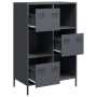 Aparador de acero gris antracita 68x39x103,5 cm de , Aparadores - Ref: Foro24-851408, Precio: 120,47 €, Descuento: %