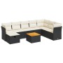 Set de sofás de jardín con cojines 9 pzas ratán sintético negro de , Conjuntos de jardín - Ref: Foro24-3325773, Precio: 512,5...