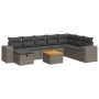 Set de sofás de jardín con cojines 9 pzas ratán sintético gris de , Conjuntos de jardín - Ref: Foro24-3325889, Precio: 564,82...