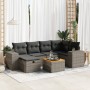 Set de sofás de jardín 7 pzas con cojines ratán sintético gris de , Conjuntos de jardín - Ref: Foro24-3325875, Precio: 461,37...