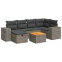 Set de sofás de jardín 7 pzas con cojines ratán sintético gris de , Conjuntos de jardín - Ref: Foro24-3325875, Precio: 461,37...