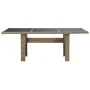 Mesa de comedor jardín vidrio y ratán PE marrón 200x100x74 cm de vidaXL, Mesas de jardín - Ref: Foro24-310141, Precio: 185,02...