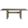 Mesa de comedor jardín vidrio y ratán PE marrón 200x100x74 cm de vidaXL, Mesas de jardín - Ref: Foro24-310141, Precio: 253,30...