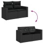 Set de sofás de jardín con cojines 9 pzas ratán sintético negro de , Conjuntos de jardín - Ref: Foro24-3325800, Precio: 566,9...