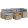 Set sofás de jardín 7 piezas y cojines ratán sintético beige de , Conjuntos de jardín - Ref: Foro24-3325790, Precio: 477,09 €...