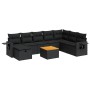 Set de sofás de jardín con cojines 9 pzas ratán sintético negro de , Conjuntos de jardín - Ref: Foro24-3325828, Precio: 571,7...